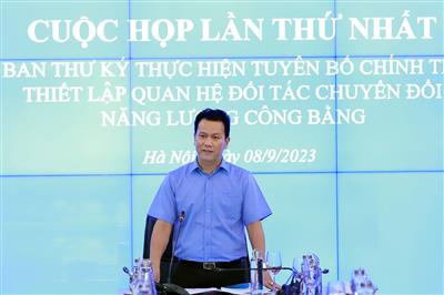 Minister Dang Quoc Khanh chaired the first meeting of the jetp secretariat